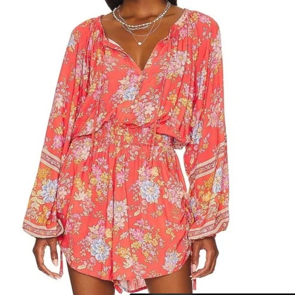 Spell Meadowland Romper Small Red Multi - image 1